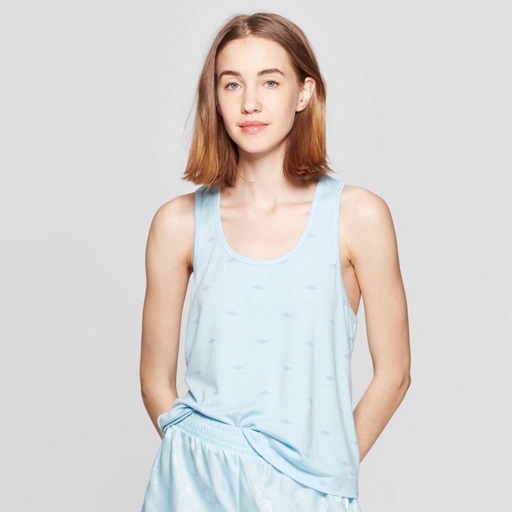 Umbro Women’s Logo Tank Top- Crystal Blue